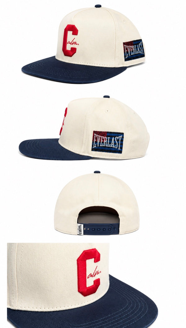 Calm Cap Everest Navy Blue & White