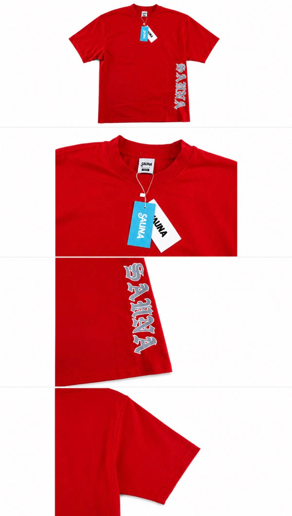Sauna T-shirt Side Print Red