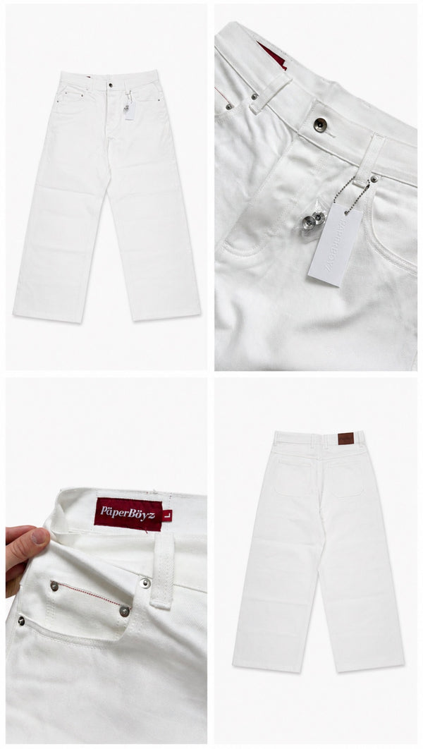 Paperboyz Denim Pants White
